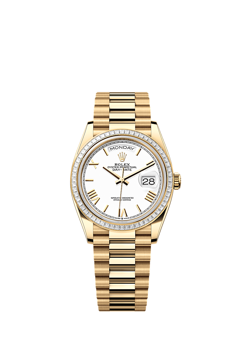 Rolex Yellow Gold Day-Date - 36mm - White - President