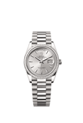 Rolex White Gold Day-Date - 36mm - Silver - President