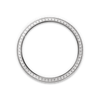 Pre-owned Rolex White Gold Day-Date, 36mm, Silver, Baguette Diamond Bezel, President – view 2