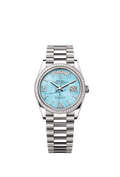 Rolex White Gold Day-Date - 36mm - Turquoise Diamond Dial - President