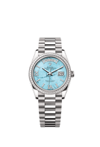 Rolex White Gold Day-Date - 36mm - Turquoise Diamond Dial - President
