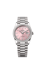 Rolex White Gold Day-Date - 36mm - Pink Diamond Dial - President