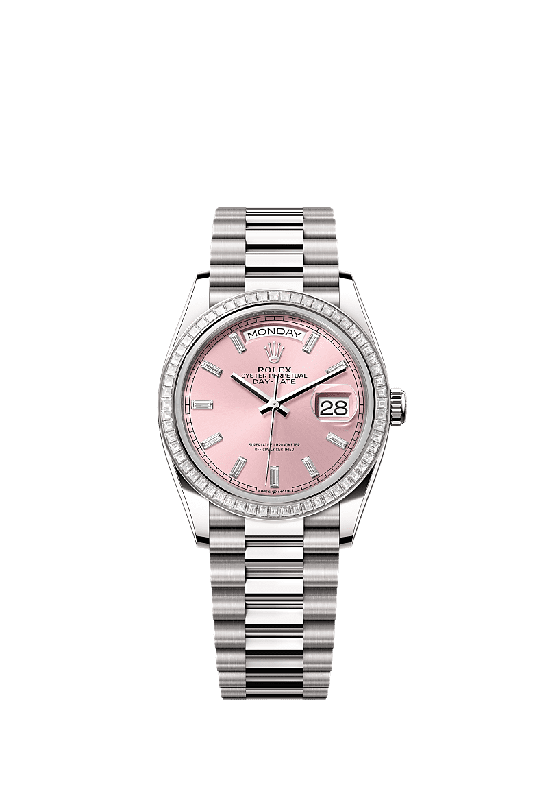 Rolex White Gold Day-Date - 36mm - Pink Diamond Dial - President