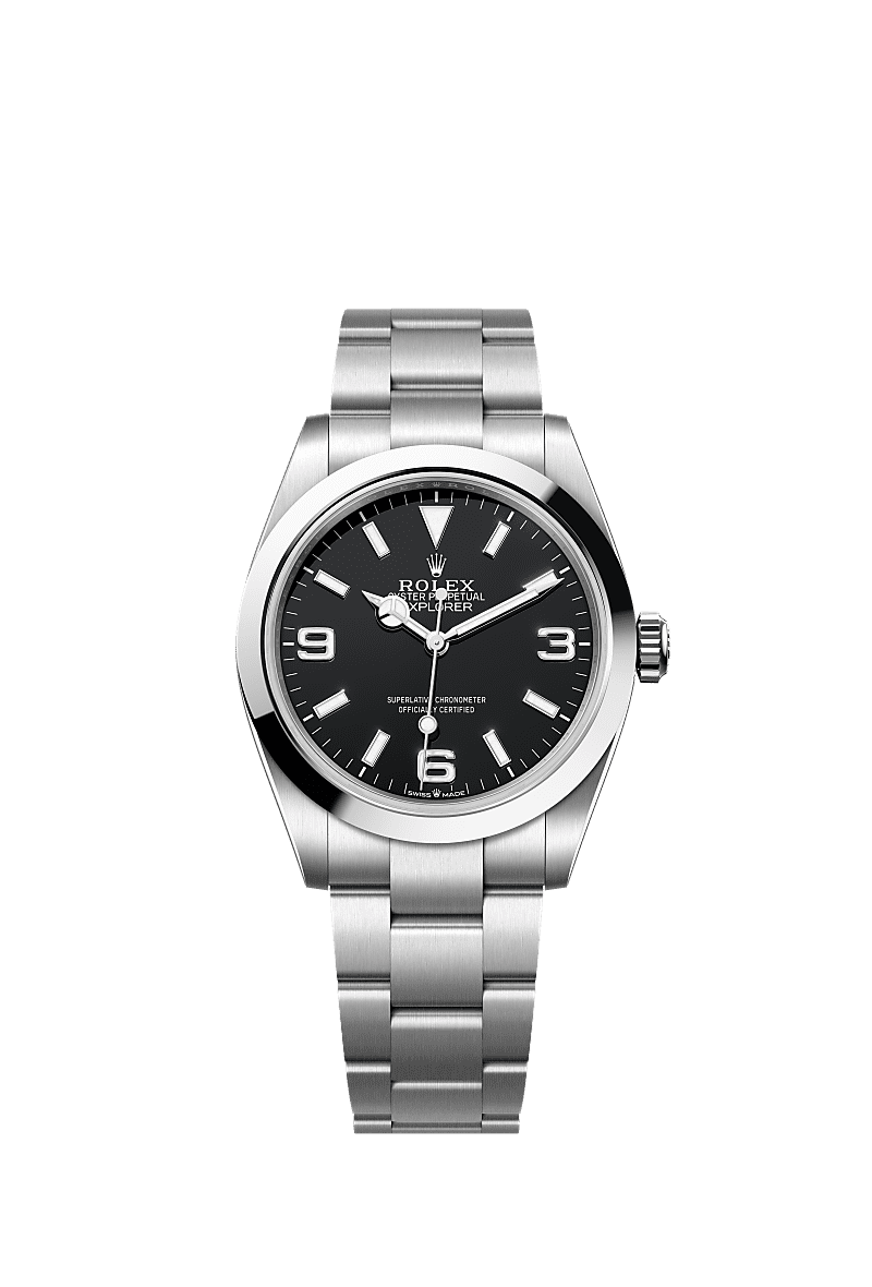 Rolex Stainless Steel Explorer - 40mm - Black