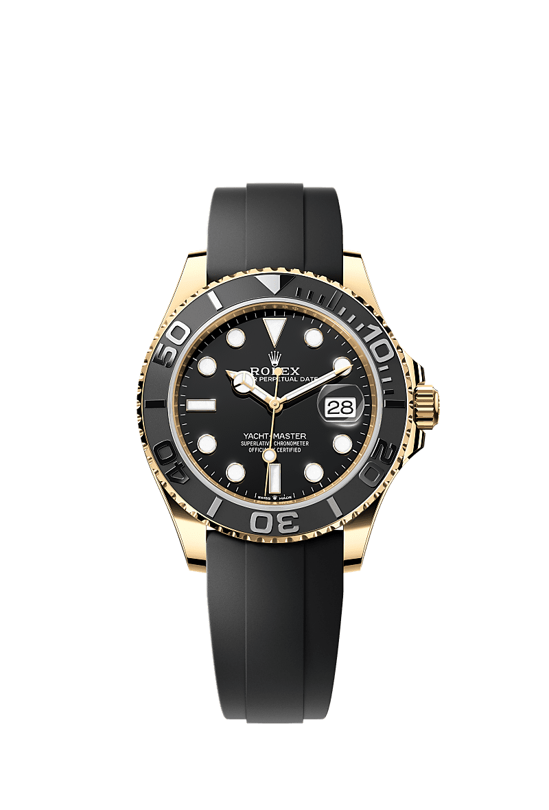 Rolex Yellow Gold Yacht-Master - 42mm - Black