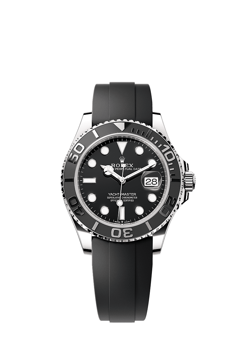 Rolex White Gold Yacht-Master - 42mm - Black