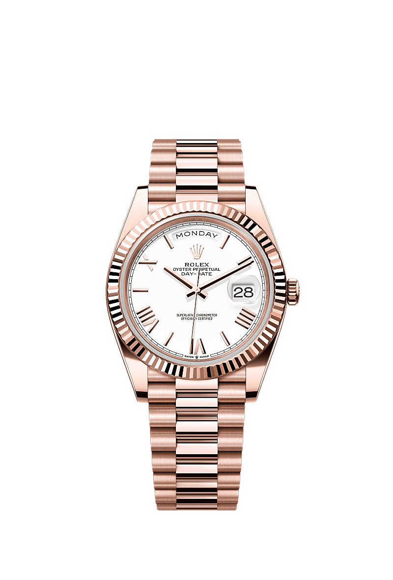 Rolex Rose Gold Day-Date - 40mm - White - President