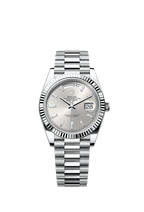 Rolex Platinum Day-Date - 40mm - Silver Diamond Dial - President