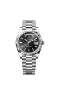 Rolex Platinum Day-Date - 40mm - Bright black - President