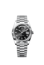 Rolex Platinum Day-Date - 40mm - Bright black - President