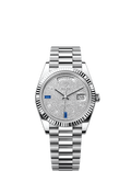 Rolex Platinum Day-Date - 40mm - Paved with diamonds and sapphires - President