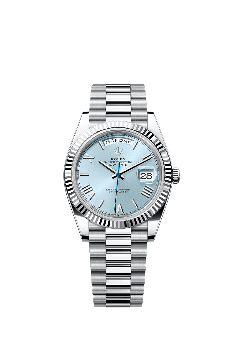 Rolex Platinum Day-Date - 40mm - Ice blue - President