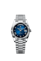 Rolex Platinum Day-Date - 40mm - Blue ombré - President