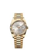 Rolex Yellow Gold Day-Date - 40mm - Silver - President