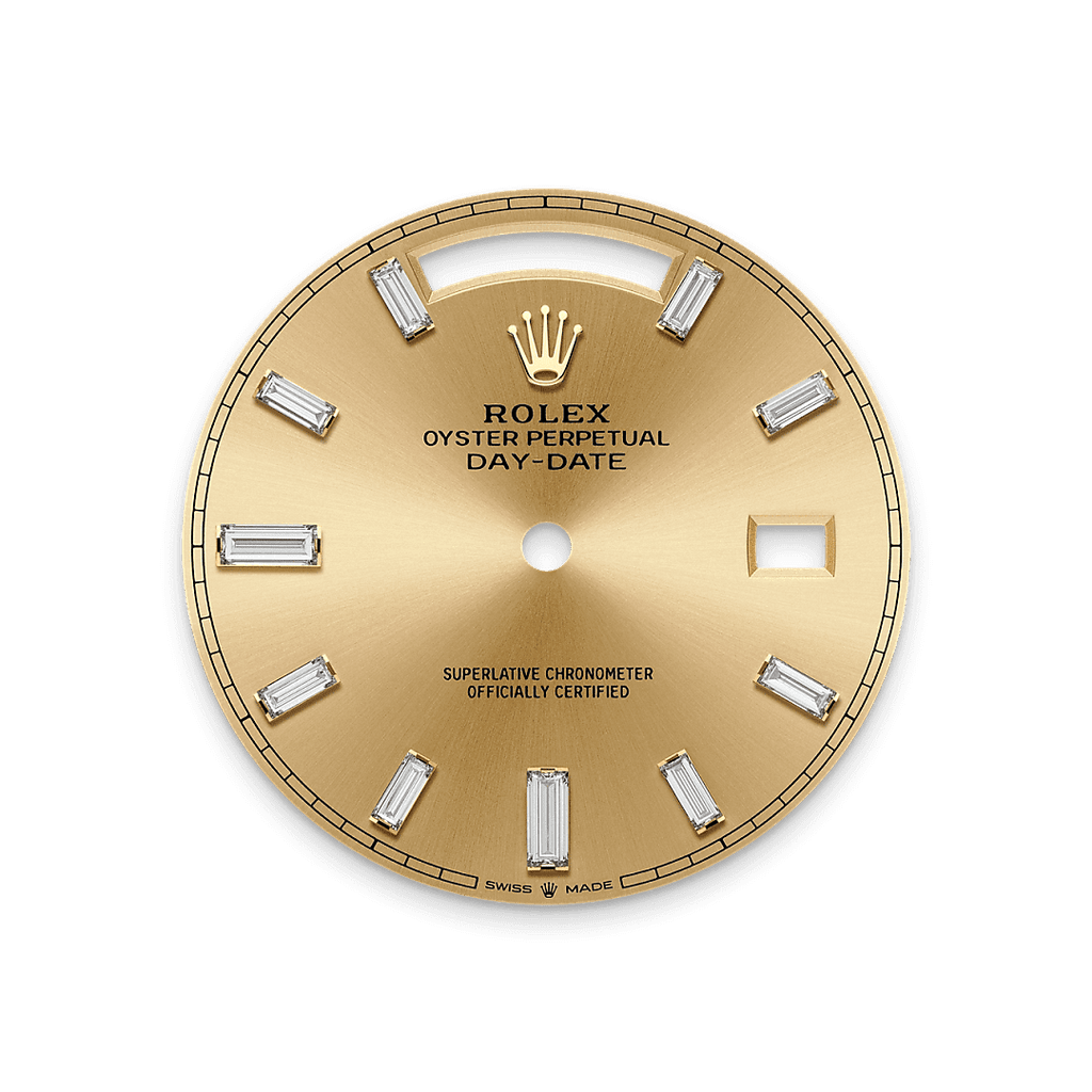 Rolex Yellow Gold Day-Date - 40mm - Champagne-colour Diamond Dial - President