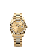 Rolex Yellow Gold Day-Date - 40mm - Champagne-colour - President