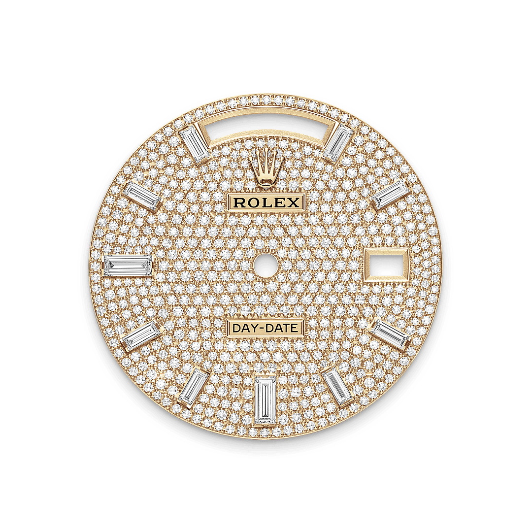 Rolex Yellow Gold Day-Date - 40mm - Diamond-paved - President