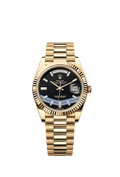 Rolex Yellow Gold Day-Date - 40mm - Onyx Diamond Dial - President