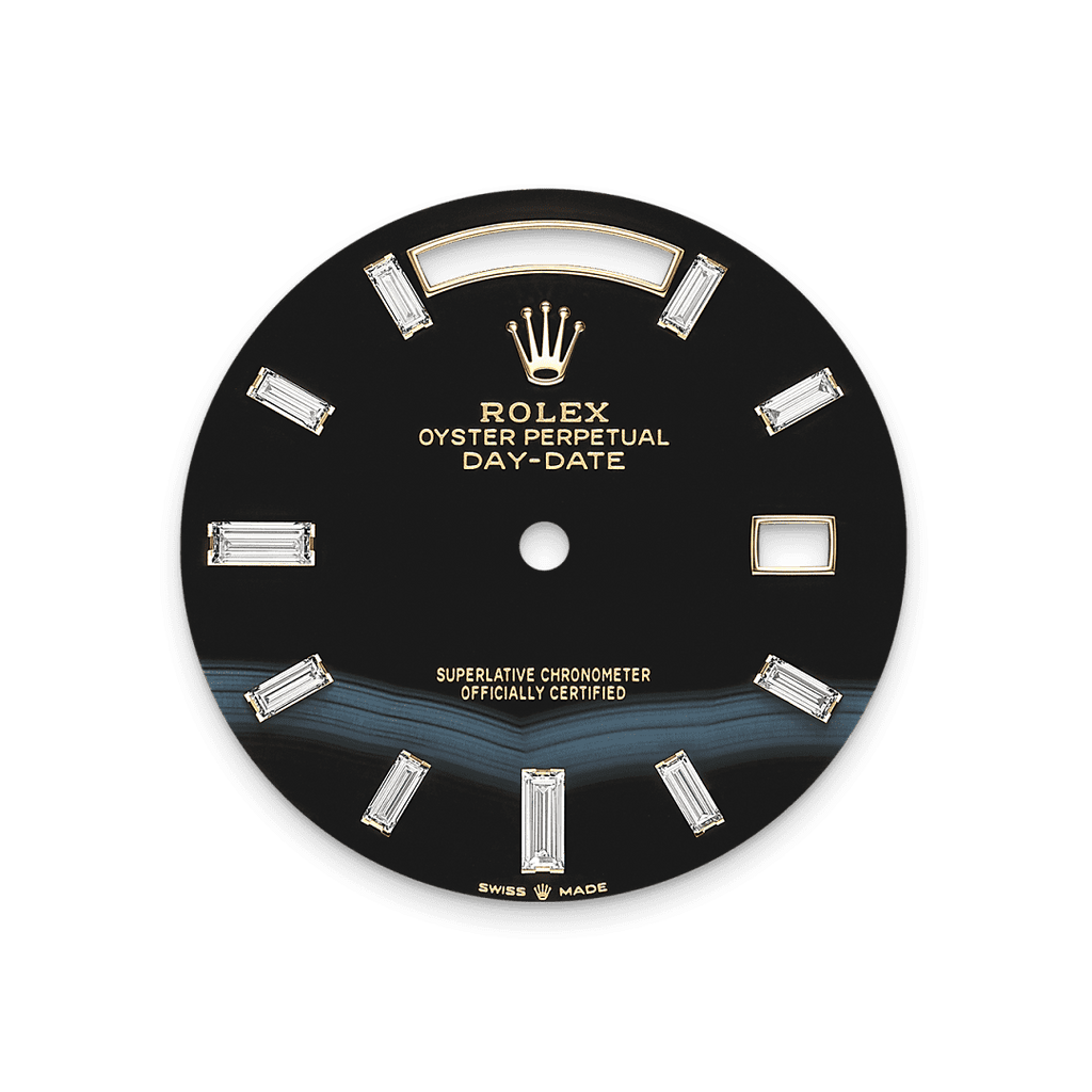 Rolex Yellow Gold Day-Date - 40mm - Onyx Diamond Dial - President