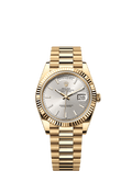 Rolex Yellow Gold Day-Date - 40mm - Silver - President