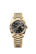 Rolex Yellow Gold Day-Date - 40mm - Bright black - President
