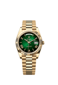 Rolex Yellow Gold Day-Date - 40mm - Green ombré - President