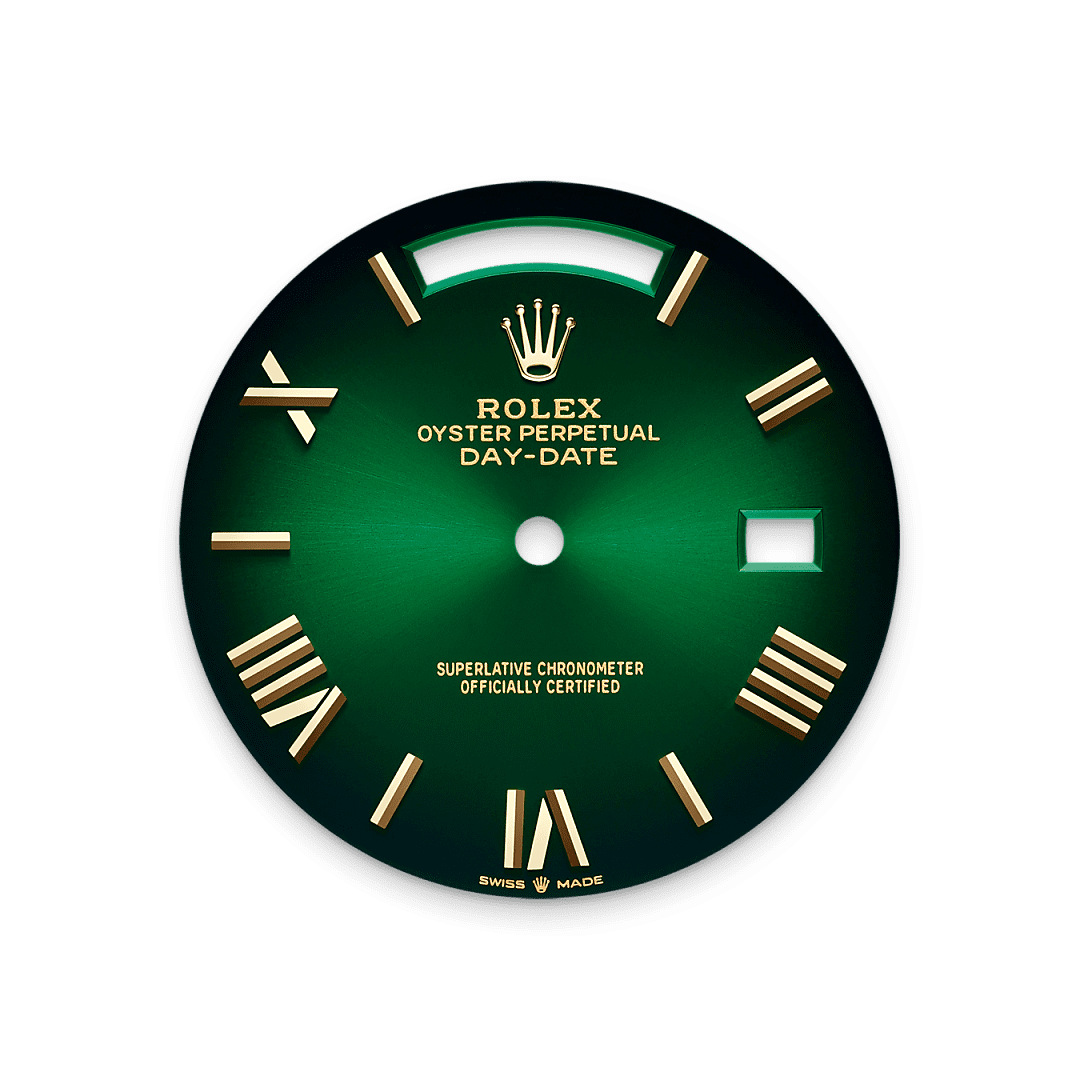 Rolex Yellow Gold Day-Date - 40mm - Green ombré - President