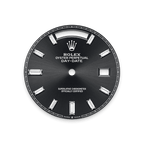 Rolex White Gold Day-Date - 40mm - Bright black Diamond Dial - President