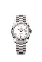 Rolex White Gold Day-Date - 40mm - White - President