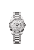 Rolex White Gold Day-Date - 40mm - Meteorite Diamond Dial - President
