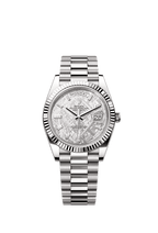 Rolex White Gold Day-Date - 40mm - Meteorite Diamond Dial - President