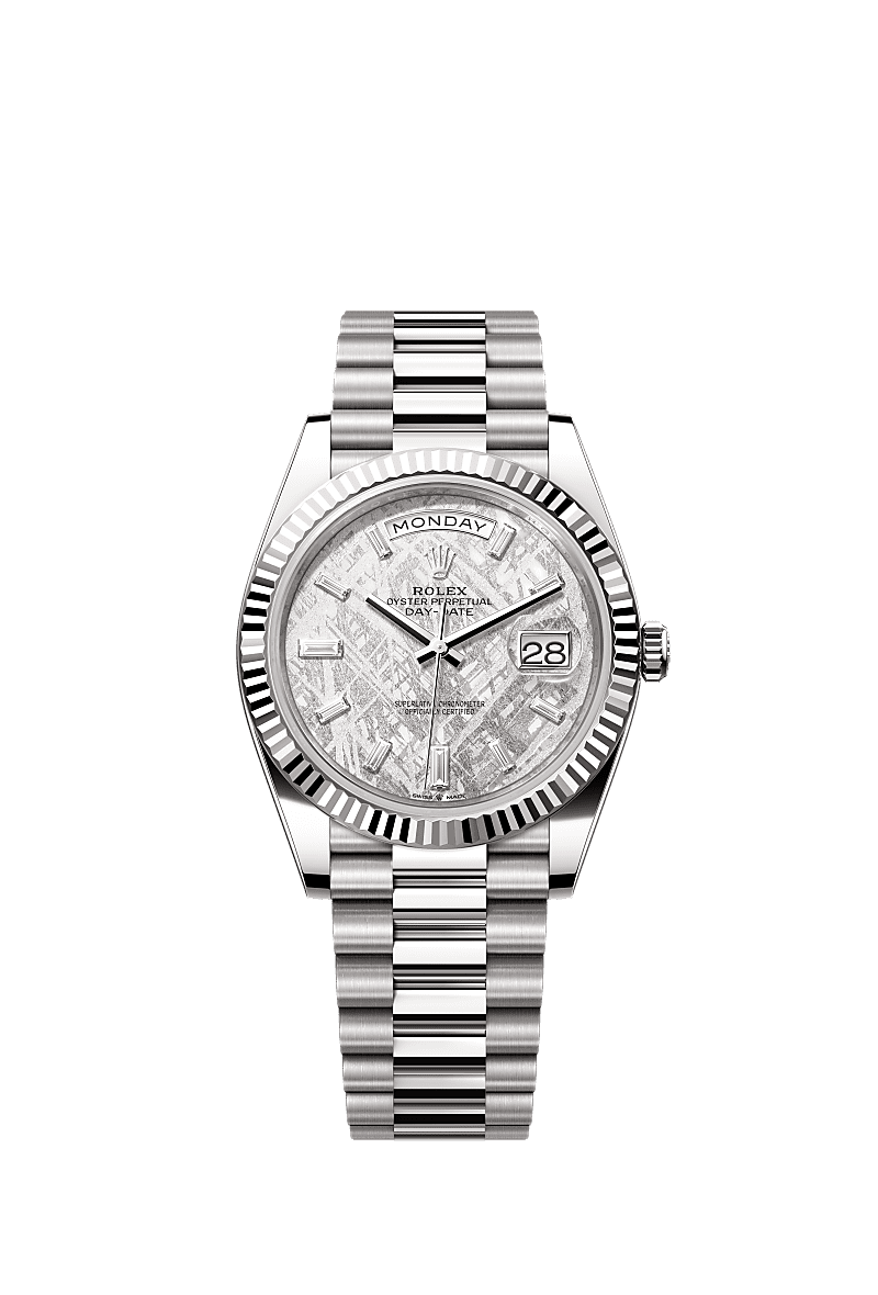 Rolex White Gold Day-Date - 40mm - Meteorite Diamond Dial - President