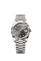 Rolex White Gold Day-Date - 40mm - Slate - President
