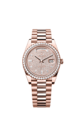 Rolex Rose Gold Day-Date - 40mm - Diamond-paved - President