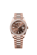 Rolex Rose Gold Day-Date - 40mm - Chocolate Diamond Dial - President