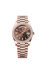 Rolex Rose Gold Day-Date - 40mm - Chocolate Diamond Dial - President