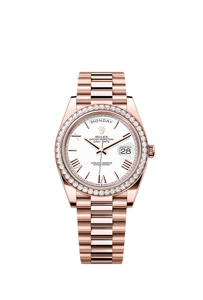 Rolex Rose Gold Day-Date - 40mm - White - President