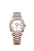 Rolex Rose Gold Day-Date - 40mm - White - President