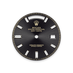Rolex Yellow Gold Day-Date - 40mm - Bright black Diamond Dial - President