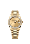 Rolex Yellow Gold Day-Date - 40mm - Champagne-colour - President