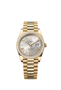 Rolex Yellow Gold Day-Date - 40mm - Silver - President