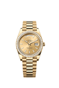 Rolex Yellow Gold Day-Date - 40mm - Champagne-colour - President