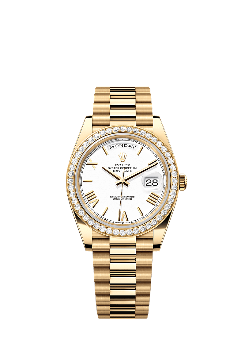 Rolex Yellow Gold Day-Date - 40mm - White - President