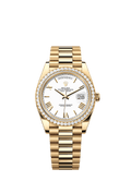 Rolex Yellow Gold Day-Date - 40mm - White - President