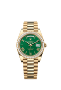 Rolex Yellow Gold Day-Date - 40mm - Green - President