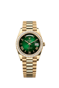 Rolex Yellow Gold Day-Date - 40mm - Green ombré - President