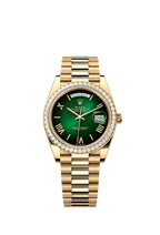 Rolex Yellow Gold Day-Date - 40mm - Green ombré - President