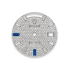 Rolex White Gold Day-Date - 40mm - Paved with diamonds and sapphires - President