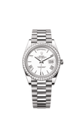 Rolex White Gold Day-Date - 40mm - White - President