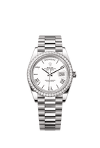 Rolex White Gold Day-Date - 40mm - White - President